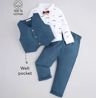 Boys Pure Cotton Printed Clothing Set