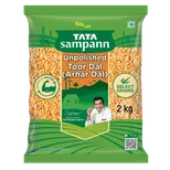 Tata Sampann Unpolished Toor Dal/Arhar Dal, 2 kg