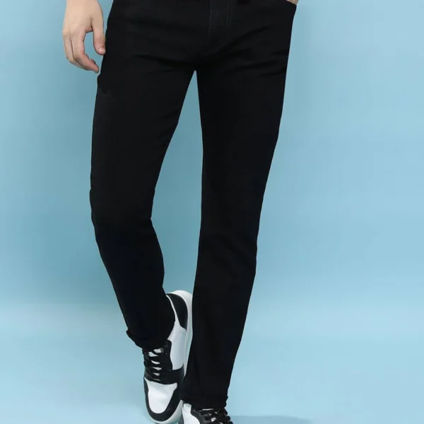 Men Tapered Fit Clean Look Stretchable Skinny Fit Jeans